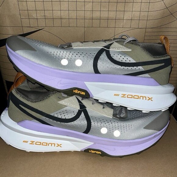 NEW Nike ZoomX Zegama Trail 2 Running  FD5190-003 Size 11.5 Iron Ore Purple - Picture 1 of 6